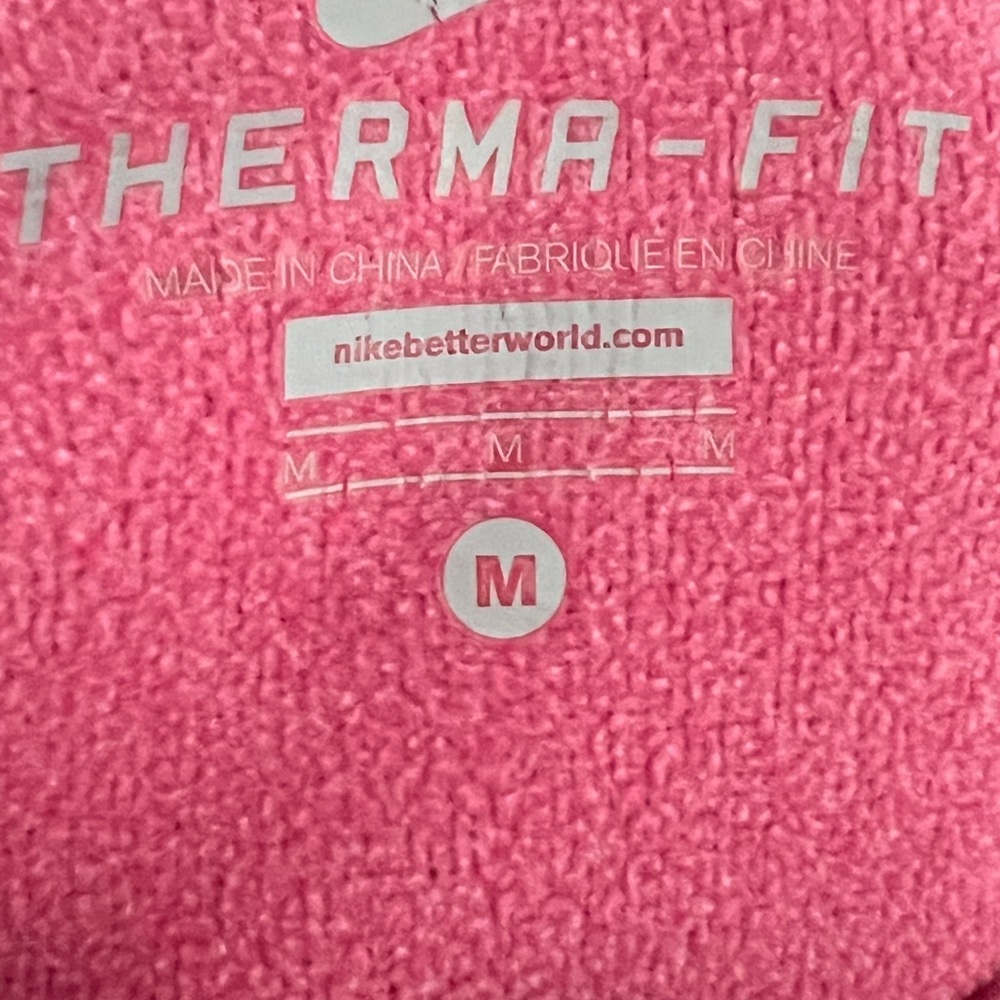NIKE Pink pullover hoodie with a Nike swish. Size M Used condition - Picture 2 of 2